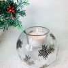 'Let it Snow' Tealight (L) ~ Silver