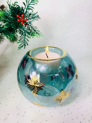 'Let it Snow' Tealight (L) ~ Mint Green