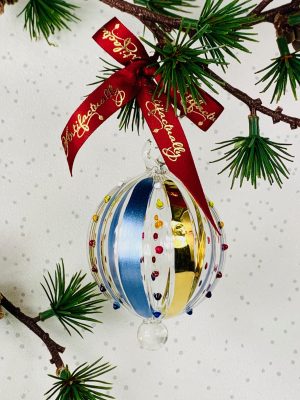 Ribbon Bauble (M, L) ~ Blue
