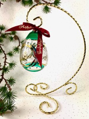 1 Arm Cradle Ornament Stand (Large - 9") - Gold