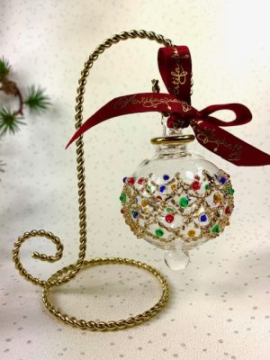 1 Arm Twistie Ornament Stand (Small - 5") ~ Gold