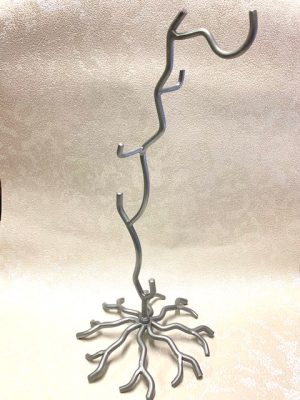 4 Arm Twiggy Ornament Stand (Large - 15") ~ Silver