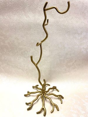 4 Arm Twiggy Ornament Stand (Large - 15") ~ Gold