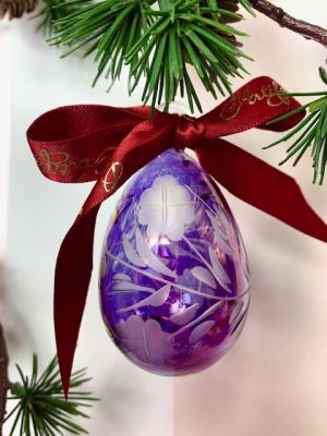 Floral Egg Ornament (XS,S,M) ~  Purple