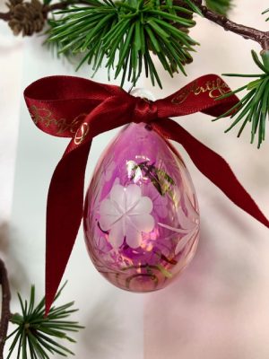 Floral Egg Ornament (XS,S,M) ~ Pink