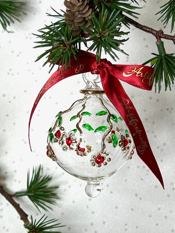 Holly Ornament (S) ~ Red/Green - Image 2