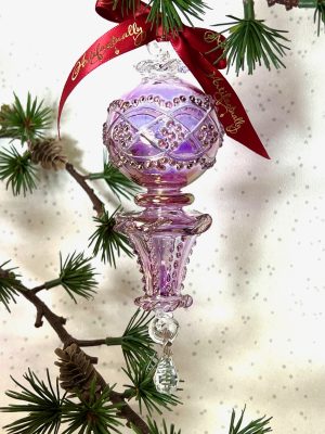 Chandelier Crystal Drop (M) ~ Mauve