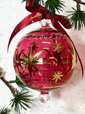 Constellation Ornament (L) ~ Rose Red