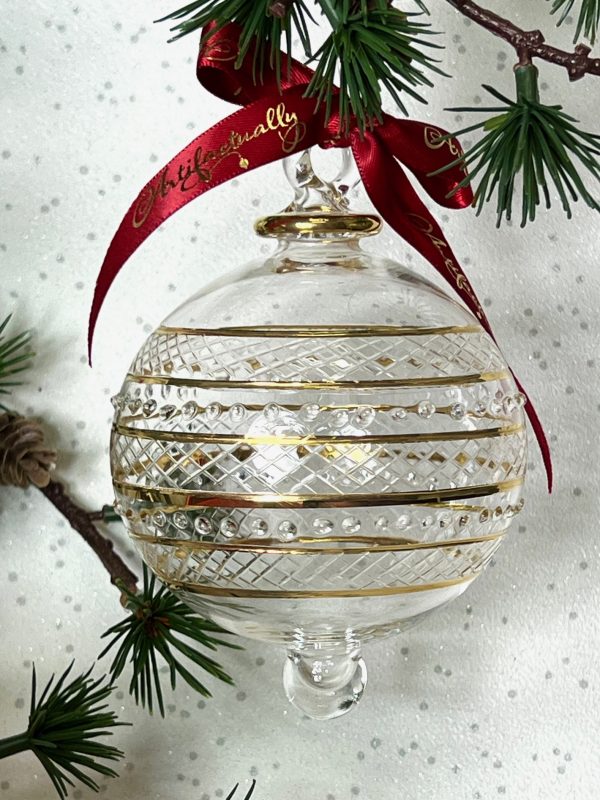 Saturn Ornament (L) ~ Gold