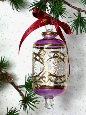 Bolster Ornament (L) ~ Purple
