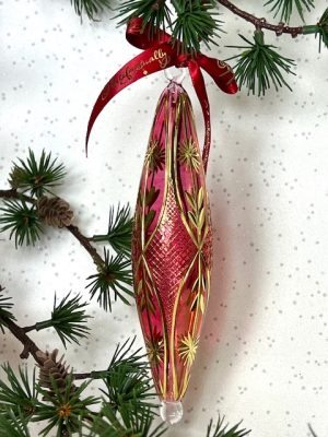 Spire Ornament (L) ~ Ruby Red