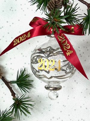 2024 ‘YEAR’ Bauble (M) ~ Silver