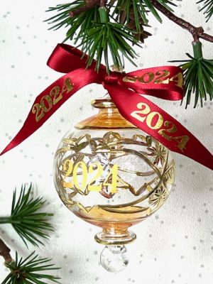 2024 ‘YEAR’ Bauble (M) ~ Yellow
