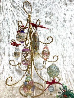 Display Tree ~ 16 Arm Twistie MetalTree (L - 20”) ~ Gold