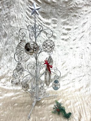 Display Tree  ~ 26 Branch Luxury Ornament Tree (XL - 27”) ~ Silver