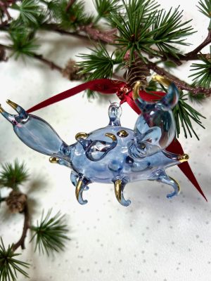 Mr Crabs Ornament (L) ~ Blue