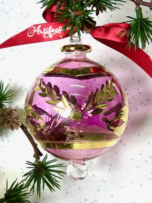 Feather Ornament (L) ~ Pink