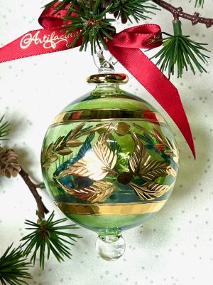 Feather Ornament (S,L) ~ Green