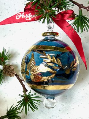 Feather Ornament (S,L) ~ Blue