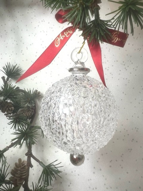 Snowball Ornament (XS,S,M,L) ~ Frosty/Silver