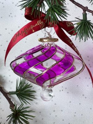 Marquise Ornament (L) ~ Purple
