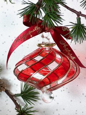 Marquise Ornament (L) ~ Red
