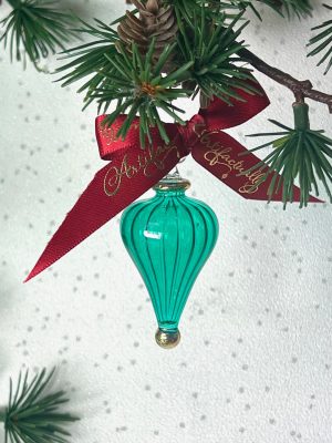 Swirl Cone Ornament (XS) ~ Emerald Green