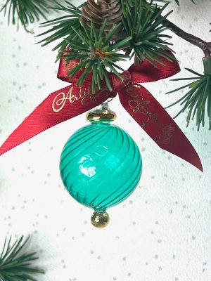 Swirl Ball Ornament (XS,S,M,L,XL) ~ Emerald Green
