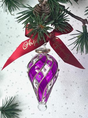 Diagonal Dot Cone (XS) ~ Purple