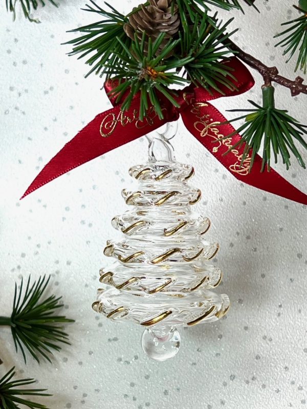 Christmas Tree Frilly (S,M) ~ Clear/Gold