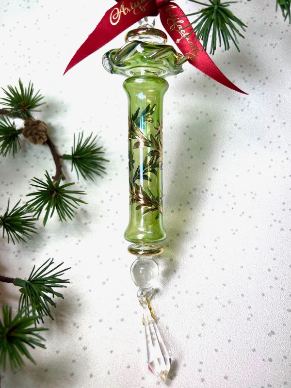 Candle Crystal Drop (L) ~ Green