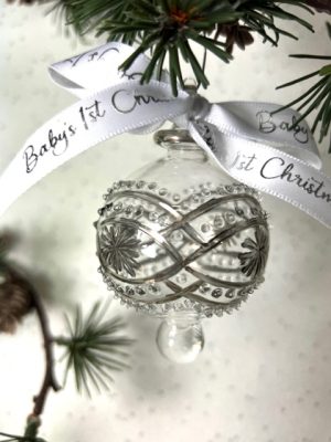 Baby’s 2024 Victorian Star ornament (S) ~ Silver