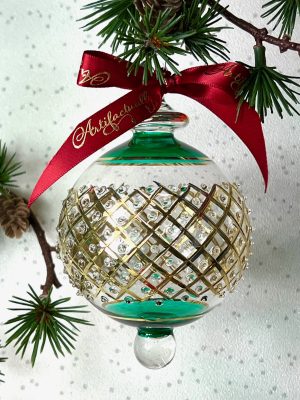 Wide Lattice Dot Ornament (XS,S,M,L) ~ Green