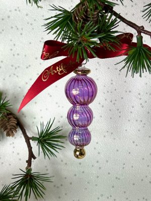 Swirl Trio Drop (XS) ~ Purple