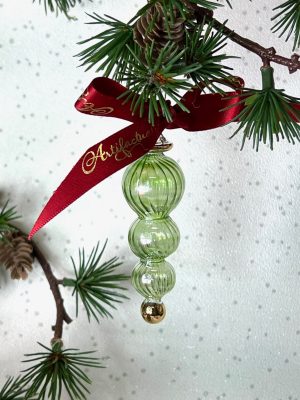 Swirl Trio Drop (XS) ~ Green