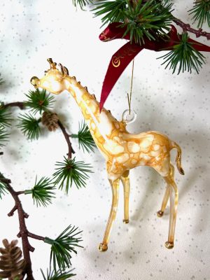 Gerry the Giraffe (L) ~ Yellow Marble