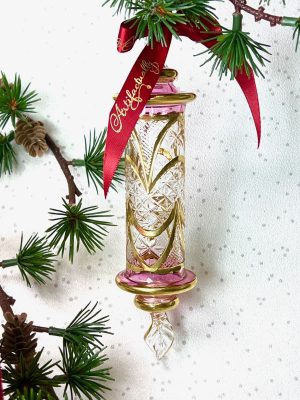 Scroll Ornament (L) ~ Pink