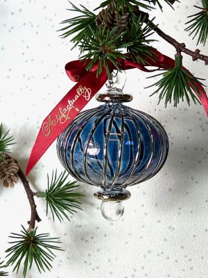 Chinese Lantern (M) ~ Blue/Silver