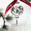 Daisy Crystal Ornament (S,M,L) ~ Silver