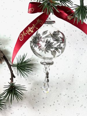 Daisy Crystal Ornament (S,M,L) ~ Silver