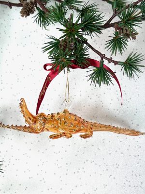 Mr Crocodile Ornament (L) ~ Yellow