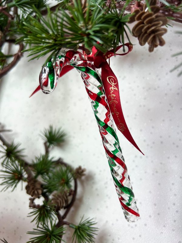 Candy Cane (L) ~ Green/Red