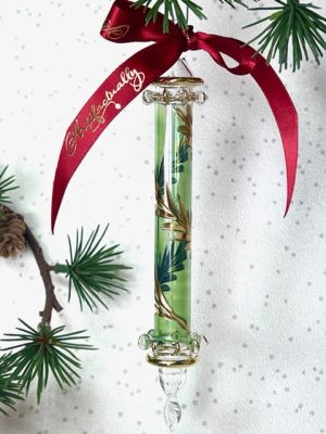 Candle Leaf Ornament (M) ~ Green