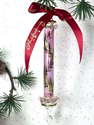 Candle Leaf Ornament (M) ~ Pink