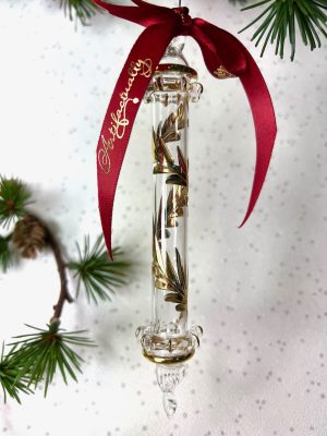 Candle Leaf Ornament (M) ~ Gold
