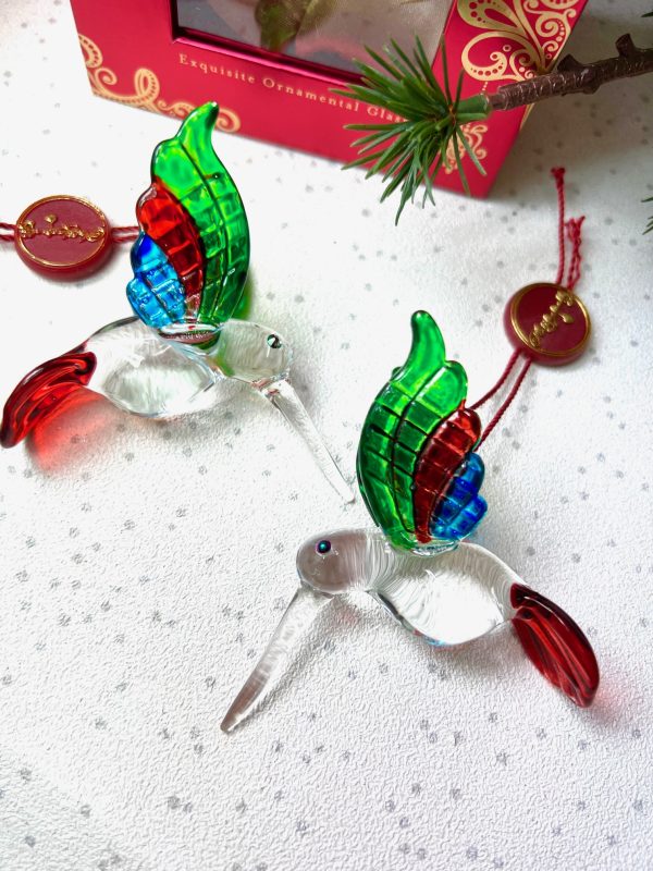 Hummingbird Crystal (S) ~ Red/Green/Blue