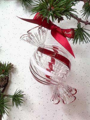 Jumbo Round Sweet (L) ~ Red/White