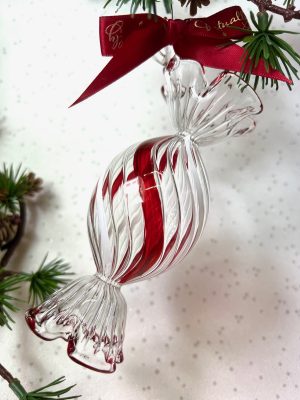 Jumbo Oval Sweet (L) ~ Red/White