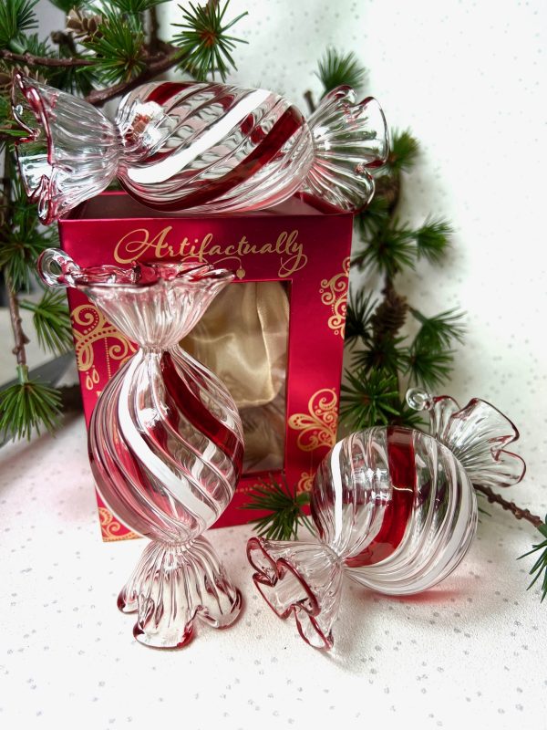 Jumbo Round Sweet (L) ~ Red/White - Image 3