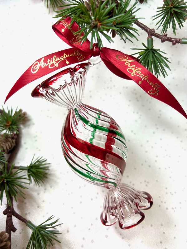Jumbo Oval Sweet (L) ~ Red/Green